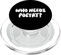 Fun Who Needs Poetry? Anti-Literature Meme Design PopSockets PopGrip pour MagSafe