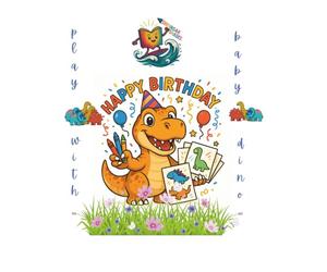 Fun with Baby Dinos: Learn to Draw, Spell & Color Happy Dinosaurs: Step-by-Step Drawing, Spelling and Coloring Book for Kids Ages 5-8 | Fun Birthday Gift and Educational Dinosaur Activity Book