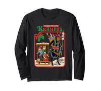 Fun with Krampus Christmas Retro Vintage Funny Adult Humor Manche Longue