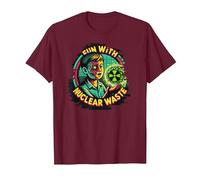 Fun with Nuclear Waste Funny Dark Humour Vintage Horror Movie T-Shirt, Homme, Marron, XL