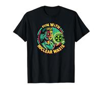 Fun with Nuclear Waste Funny Dark Humour Vintage Horror Movie T-Shirt, Homme, Noir, XL