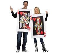 Fun World Costume unisexe Dark King &Amp; Queen of Hearts pour adulte, multicolore, taille unique