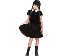 Fun World Gothique Fille Wednesday Famille Addams Enfant Déguisement Halloween