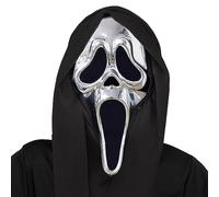 Fun World Masque de fantôme chromé pour déguisement d'Halloween