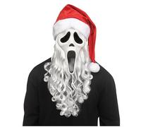 Fun World Masque de Père Noël visage fantôme