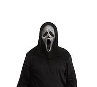 Fun World Masque unisexe pour adulte avec visage de fantôme en cristal, argent, taille unique pour la plupart des adultes, standard