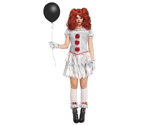Fun World Penny Vice - Costume de clown d'horreur pour femme - Carnevil - Taille : M - Déguisement d'horreur pour Halloween, carnaval et fête à thème