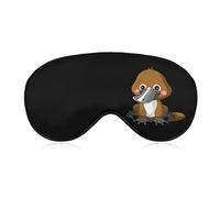 Fun Zoo Platypus Sleep Eye Mask Soft Eye Covers Blocking Lights Bandeau avec sangle réglable pour la sieste de voyage