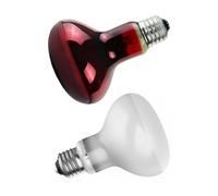 Funabridge Ampoule chauffante pour reptile, lampe chauffante UVA lumière du jour, 75 W lumière du jour et de nuit, lot combo de lumière spot R80, lampes à chaleur infrarouge pour lézard serpent tortue
