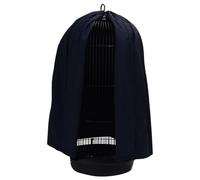 Funabridge Housse de cage à oiseaux pour cage ronde, protection de nuit universelle avec crochet en polyester doux pour perroquets, perruches, calopsittes