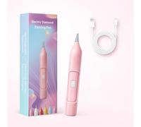 Funabridge Stylo d'art électrique en strass, adsorption sous vide, stylo de recharge sans fil de type C, longue veille pour l'art du strass bricolage