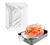 Funalix 24 pièces Turquie Sacs de Four (y compris cravate) Sacs de cuisson PET multi-usages Convient pour le poulet, la viande de Turquie, la viande, les légumes et les fruits de mer Taille standard