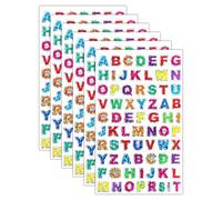 Funalix Lot de 40 Lettres Autocollantes,Colorful Vinyl Alphabet Adhesive - Autocollantes en Imperméable pour Boîte aux Lettres, Scrapbooking, Décoration DIY Enfants/Adultes(19 x 10.5 cm)