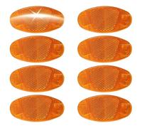 Funalix Lot de 8 réflecteurs de rayons - Yeux de chat hautement réfléchissants pour plus de visibilité - Rayons incassables - Yeux de chat - Montage facile - Pour tous les vélos tels que vélo