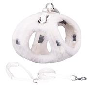 FUNAT Harnais Réfléchissant pour Chien pour l'automne et l'hiver, Harnais pour Chien de Style Gilet Chaud en Peluche