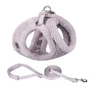 FUNAT Harnais Réfléchissant pour Chien pour l'automne et l'hiver, Harnais pour Chien de Style Gilet Chaud en Peluche