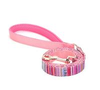 FUNAT Impression Floral Motif Chien Laisse, Laisse Cordon de Chien en Nylon Coloré Et Robuste pour Chiens de Petite, Moyenne et Grande Race