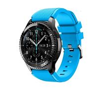 FunBand 22mm Bracelet Compatible avec Galaxy Watch 3 45mm, Bande de Remplacement en Silicone Souple Sport Strap pour Gear S3 Frontier/S3 Classic/Galaxy Watch 46mm/Huawei Watch GT2 Pro Smart Watch