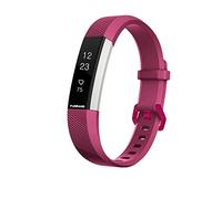 FunBand Bracelet en Silicone Souple pour Fitbit Alta HR et Alta - Sangle de Remplacement Réglable Sport Accessoire pour Montre Connectée (1-Pack Fuchsia)