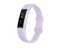FunBand Bracelet pour Fitbit Alta HR et Alta - Bande en Silicone Souple Réglable Sport Accessoire pour Montre Connectée (1-Pack Lavande)