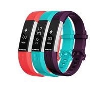 FunBand Bracelet pour Fitbit Alta HR et Fitbit Alta, Bande en Silicone Souple Sangle de Remplacement Reglables Sport Accessorie pour Montre Connectée Fitbit Alta HR et Fitbit Alta (3-Pack)