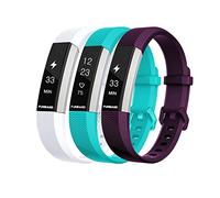 FunBand Bracelet pour Fitbit Alta HR et Fitbit Alta, Bande en Silicone Souple Sangle de Remplacement Reglables Sport Accessorie pour Montre Connectée Fitbit Alta HR et Fitbit Alta (3-Pack)