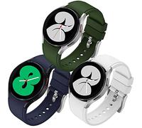 FunBand Bracelet pour Samsung Galaxy Watch 5 / Watch 5 Pro/Watch 4 / Watch 4 Classic,20mm Quickfit Bracelet de Remplacement Bande en Silicone Bracelet pour Galaxy Watch 42mm / Watch 3,10 Pack