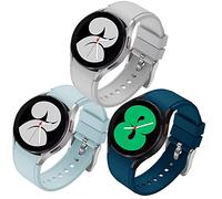 FunBand Bracelet pour Samsung Galaxy Watch 5 / Watch 5 Pro/Watch 4 / Watch 4 Classic, Bracelet de Remplacement Bande en Silicone Ajustable Bracelet pour Galaxy Watch 42mm / Galaxy Watch 3,Bleu
