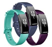 FunBand Compatible avec Fitbit Inspire et Inspire HR - Bracelet en Silicone Souple Réglable - Sangle de Remplacement Sport pour Montre Connectée
