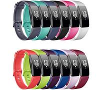 FunBand Compatible avec Fitbit Inspire & Fitbit Inspire HR Bracelet, Bande en Silicone Souple Sangle de Remplacement Reglables Sport Accessorie pour Montre Connectée Fitbit Inspire & Inspire HR