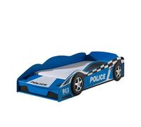 Vipack Lit junior Funbeds Voiture de police avec matelas 70x140 cm Bleu