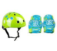 FUNBEE - Set de protections ( Casque + Genouillères + Coudes) Mixte Enfant Multicoloris - D'arpèje - OFUN318-G