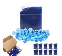 FunBlasters - 200 000 Billes d'eau Gel Blaster Bleues Transparentes Lot 10 Bouteilles | Perles pour Pistolet Électrique, Fusil & Gun Fire | Recharge Munitions Biodégradables | Fleuriste Vase Noël