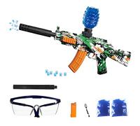 FunBlasters - Gel Blaster Gun AK47 - Pistolet à Bille Eau Electrique Automatique - 20000 Balles et Lunettes - Watersoft Puissant Fusil Arme Mitraillette - Adulte Gelfire Water Gun