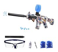 FunBlasters - Gel Blaster Gun M416 - Pistolet à Bille Eau Electrique Automatique - 20000 Balles et Lunettes - Watersoft Puissant Fusil Arme Mitraillette - Adulte Gelfire Water Gun