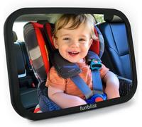 Funbliss Miroir Voiture Bébé, Rétroviseur Voiture Bébé Avec Vue Claire Et Large, Installation Facile, Rotation 360° Pour un Ajustement Optimal, Verre Acrylique Incassable