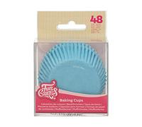 FunCakes - 48 CAISSETTES À Cupcakes 5X3.2CM Bleu Ciel