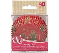FunCakes Baking Cups, Caissettes à Cupcakes, Gingerbread, 48 Pièces | Pour muffins et cupcakes, Résistantes à la graisse, Papier de qualité alimentaire, Ø 5 cm, 3,2 cm de Hauteur