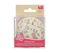 FunCakes Baking Cups, Caissettes à Cupcakes, Spring Animals, 48 Pièces | Pour muffins et cupcakes, Résistantes à la graisse, Papier de qualité alimentaire, Ø 5 cm, 3,2 cm de Hauteur