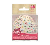FunCakes Baking Cups, Caissettes à Cupcakes, Sprinkles, 48 Pièces | Pour muffins et cupcakes, Résistantes à la graisse, Papier de qualité alimentaire, Ø 5 cm, 3,2 cm de Hauteur