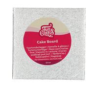 FunCakes Cake Board Carré 15 x 15 cm - Argent : Cake Board carré, Base pour gâteau, Haute qualité, Aspect luxueux, 1 pièce.