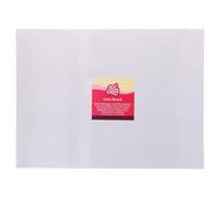 FunCakes Cake Board Oblong, Semelle à Gâteau, White, 40x30 cm