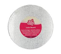 FunCakes Cake Board Rond Ø22,5 cm - Argent : Rond Cake Board, Haute qualité, Aspect luxueux, 1 pièce.