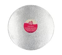 FunCakes Cake Board Rond Ø33 cm - Argent : Rond Cake Board, Haute qualité, Aspect luxueux, 1 pièce.