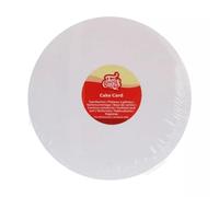 FunCakes Cake Board Rond - Carton à Gâteau Anti-Graisse pour Pâtisserie et Support de Gâteaux à Étages - Diamètre 22 cm - Lot de 5