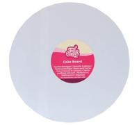FunCakes Cake Board Round Ø12,5 cm - White: Support à Gâteau Rond, Plateau de Présentation pour Gâteaux en Carton, 3 MM, Lot de 1.