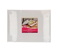 FunCakes Cake Box Blanc : Boîte à gâteaux rectangulaire, Couvercle séparé, Convient aux gâteaux décorés, 40x30x15 cm, 1 pièce