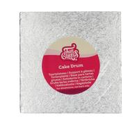 FunCakes Cake Drum Carré 17,5 cm - Argent : Cake Drum carré, Base pour présenter des gâteaux, Haute qualité, Aspect luxueux, 1 pièce.