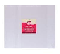 FunCakes Cake Drum Rectangular 35x30 cm - White: Rectangulaire Support à Gâteau Rond, Plateau de Présentation pour Gâteaux en Carton, 12 MM, Lot de 1.