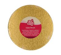 FunCakes Cake Drum rond Ø20 cm - Or : Cake Drum rond, Base pour la présentation de gâteaux, Haute qualité, Aspect luxueux, 1 pièce.